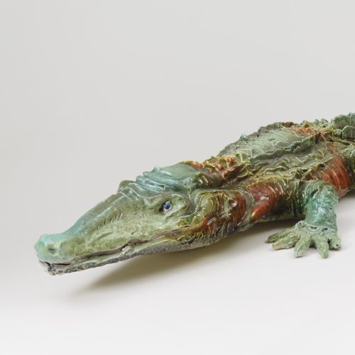 Lucio Fontana ceramic crocodile